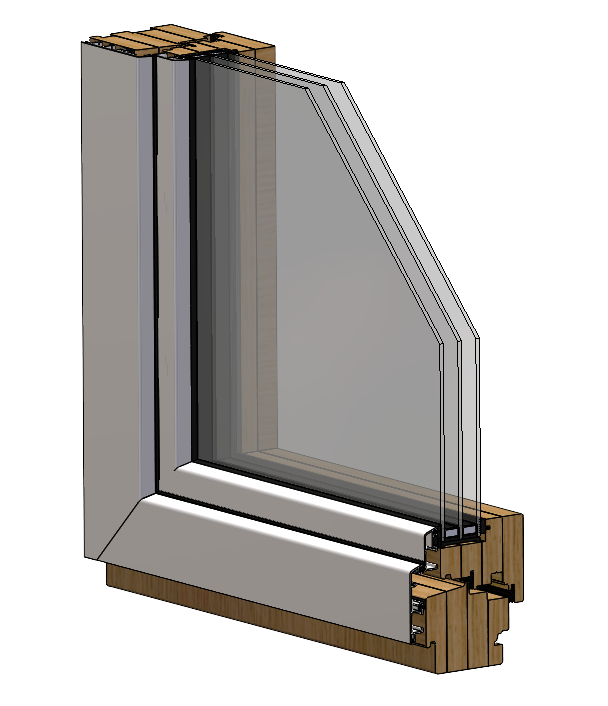 IV92 DREWNO ALUMINIUM